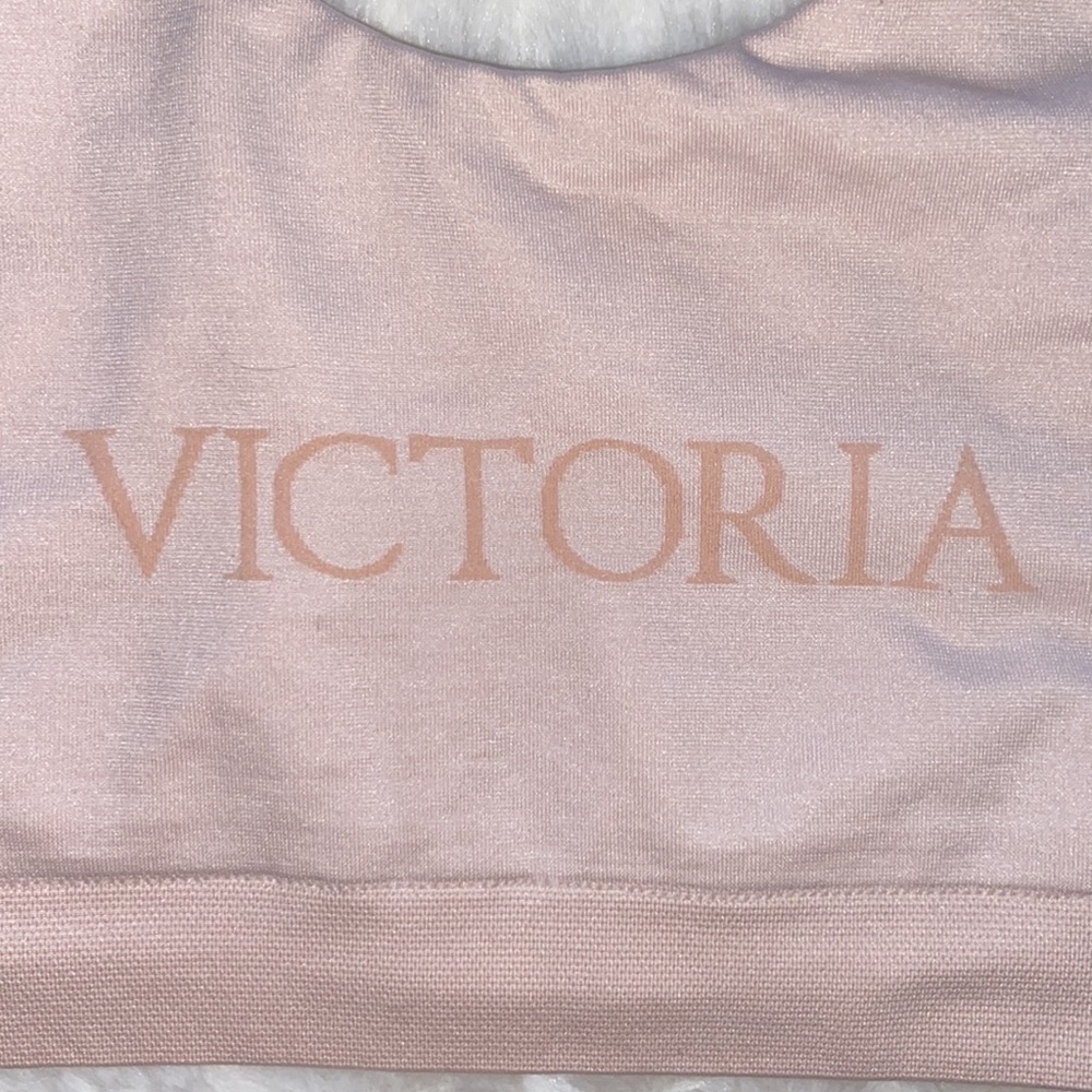 VICTORIA'S SECRET Bralette Comfort Lounge Bra Comfy Light Pink Size Large L Lg - Picture 2 of 12